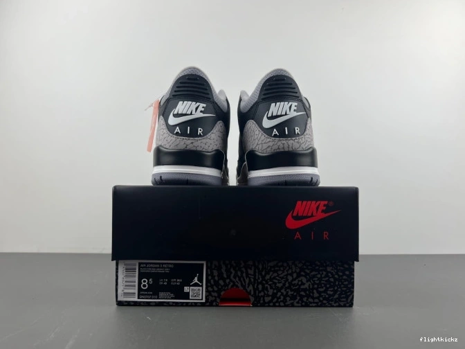 Jordan Air 3 DN3707-010 Black Cement 0716
